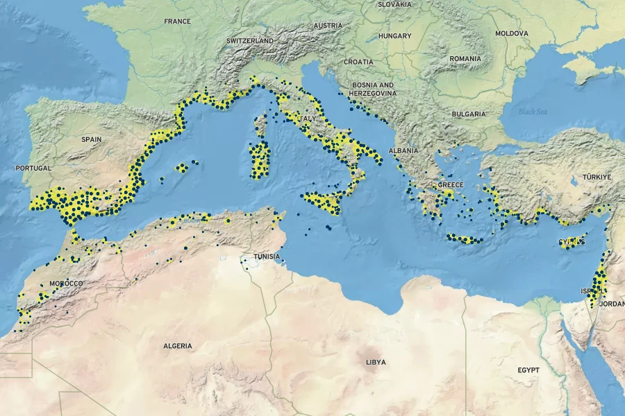 Ceratonia siliqua Native Range