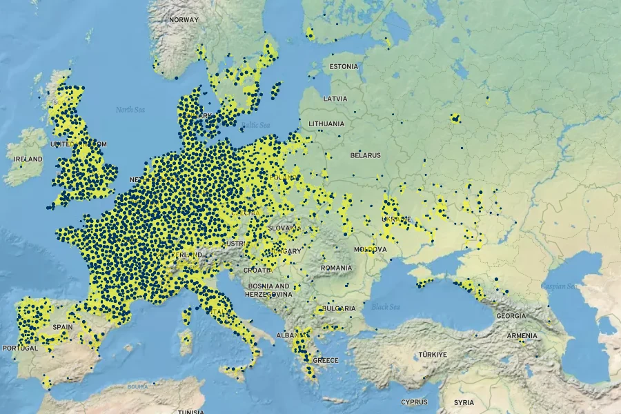 Chaerophyllum temulum Native Range
