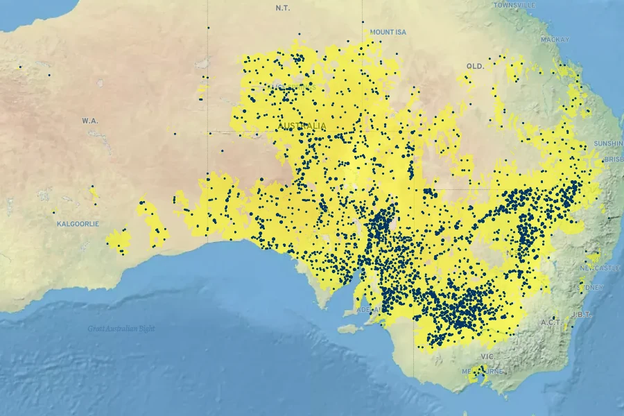 Chenopodium spinescens Native Range