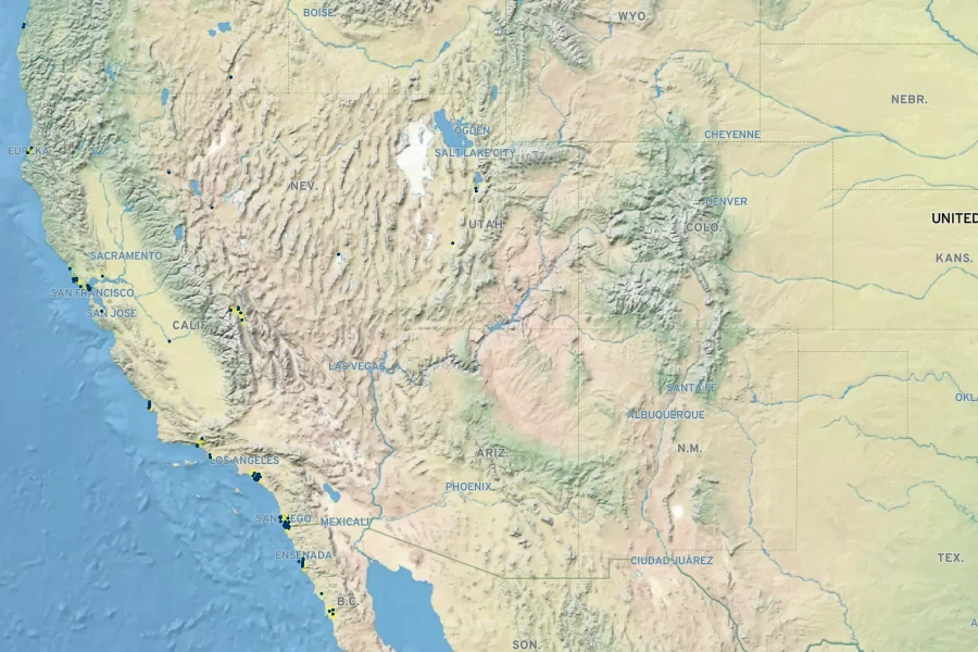 Chloropyron maritimum Native Range