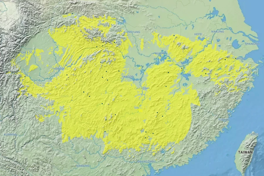 Chrysosplenium macrophyllum Native Range