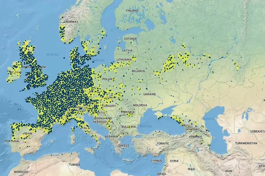 Circaea lutetiana Native Range