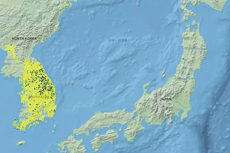 Cirsium setidens Native Range