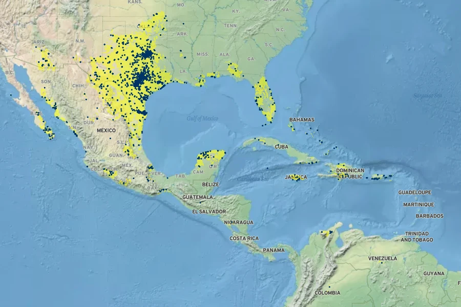 Cissus trifoliata Native Range