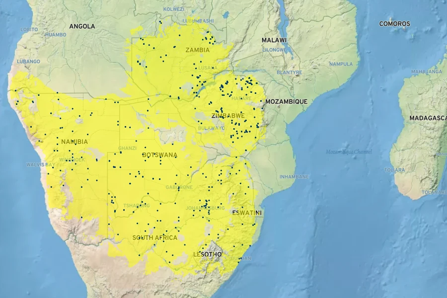 Citrullus lanatus Native Range