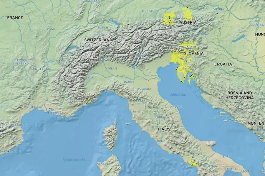 Clinopodium nepeta subsp. subisodontum Native Range