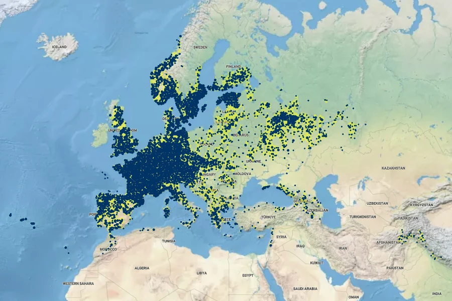 Clinopodium vulgare Native Range