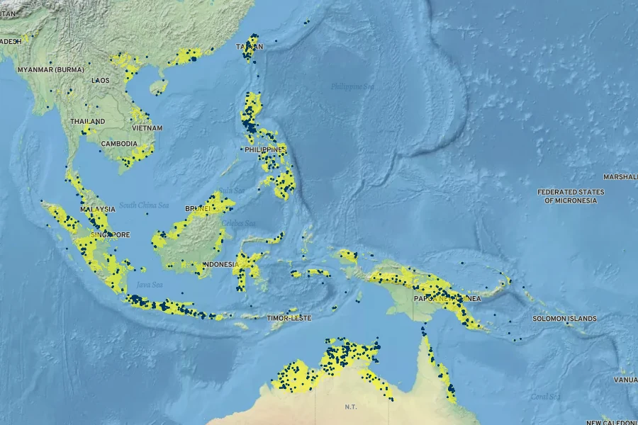 Coleus scutellarioides Native Range