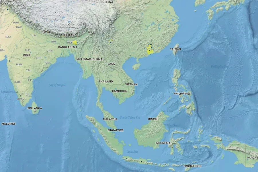 Commelina obliqua Native Range
