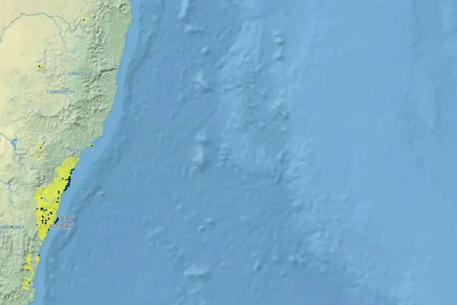 Commersonia hermanniifolia Native Range