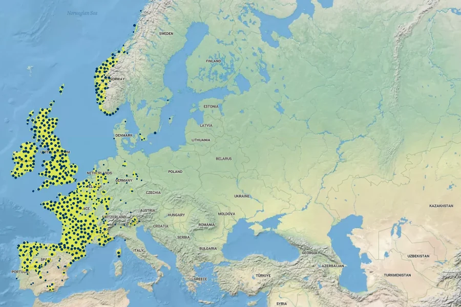Conopodium majus Native Range