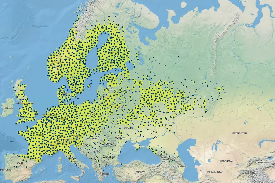 Convallaria majalis Native Range
