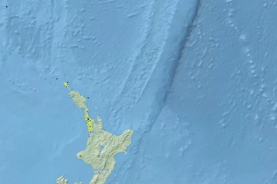 Cordyline obtecta Native Range