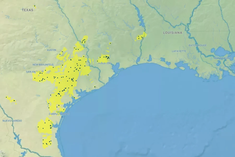 Coreopsis nuecensis Native Range
