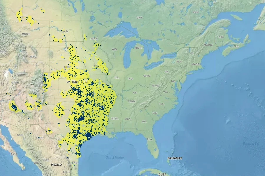 Coreopsis tinctoria Native Range