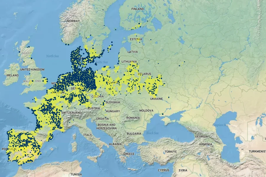 Corynephorus canescens Native Range