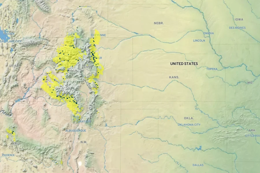 Crataegus erythropoda Native Range