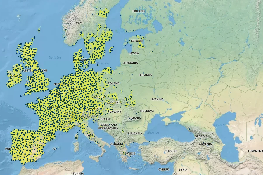 Crepis capillaris Native Range