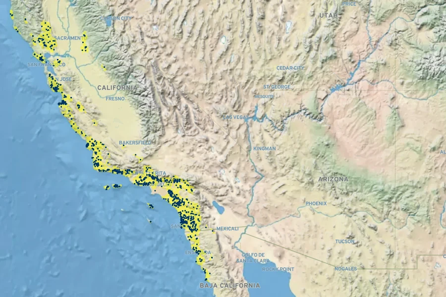 Crocanthemum scoparium Native Range