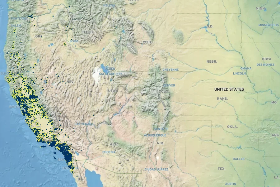Croton setiger Native Range