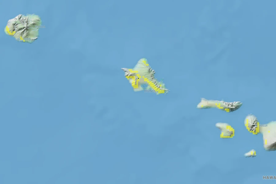 Cyanea superba Native Range