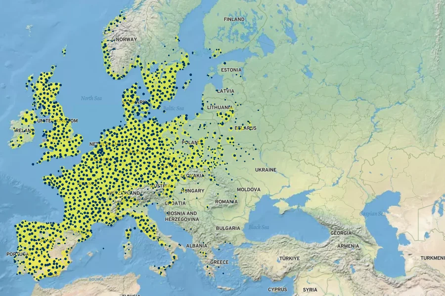 Cytisus scoparius Native Range