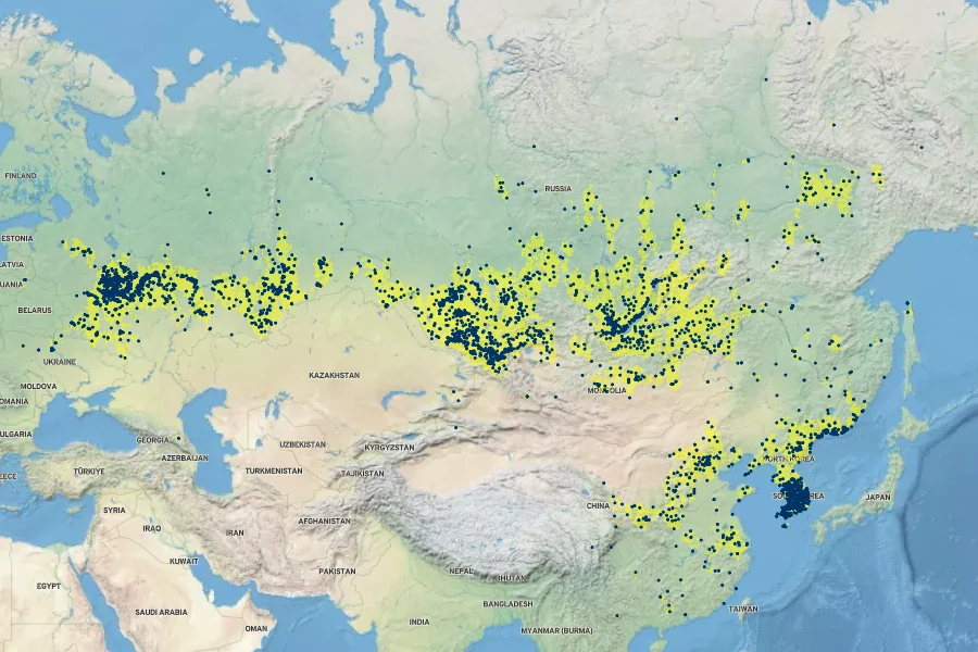 Dianthus chinensis Native Range