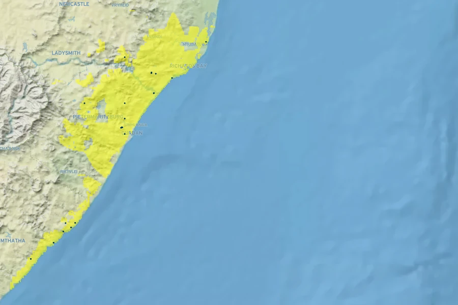 Dietes butcheriana Native Range