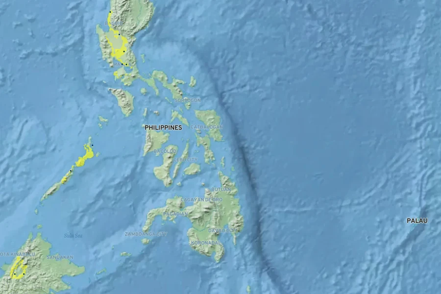 Diospyros multiflora Native Range