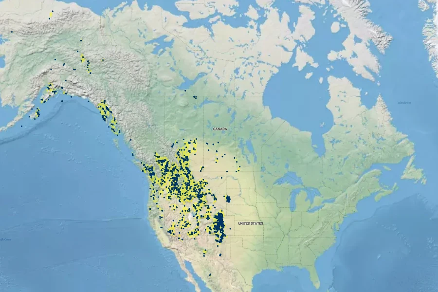 Dodecatheon pulchellum Native Range