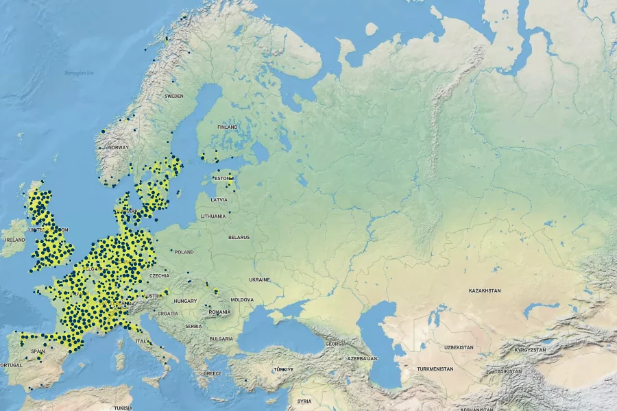 Doronicum pardalianches Native Range