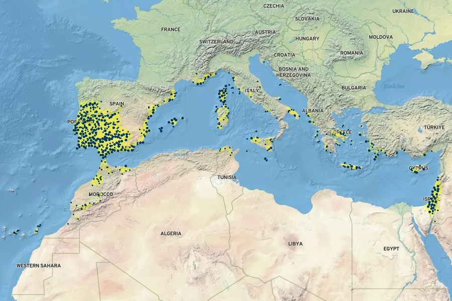 Drimia maritima Native Range