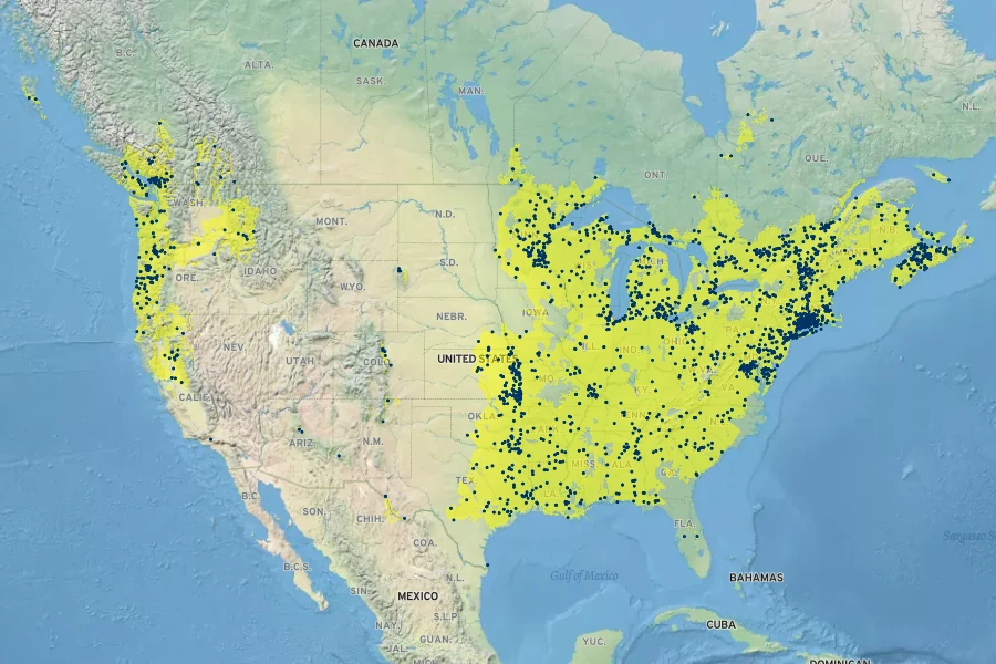 Eleocharis obtusa Native Range