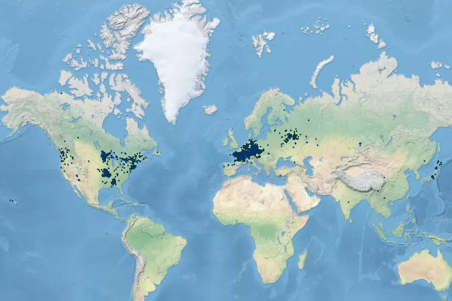 Eleocharis ovata Native Range