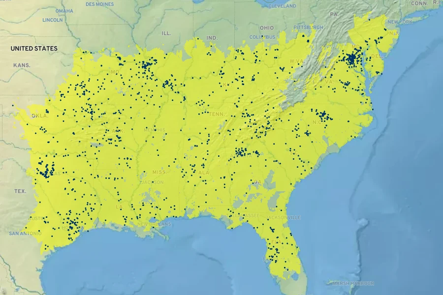 Elephantopus carolinianus Native Range