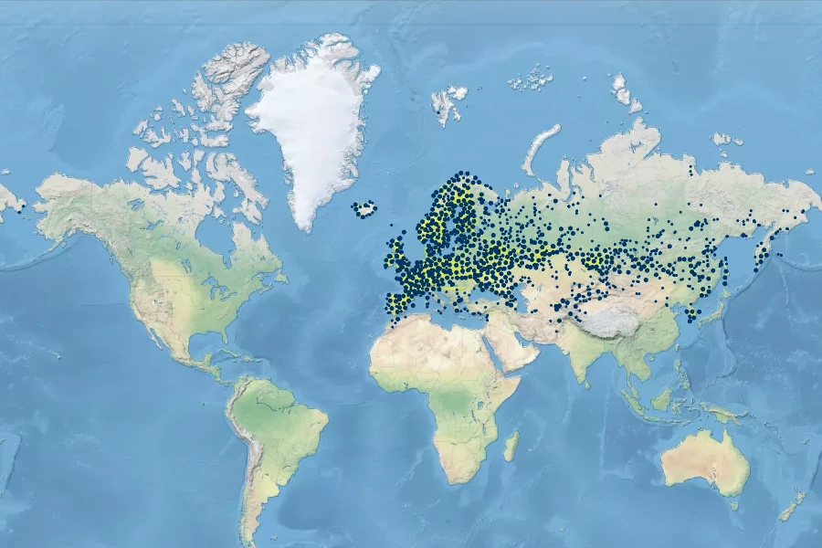 Elymus repens Native Range