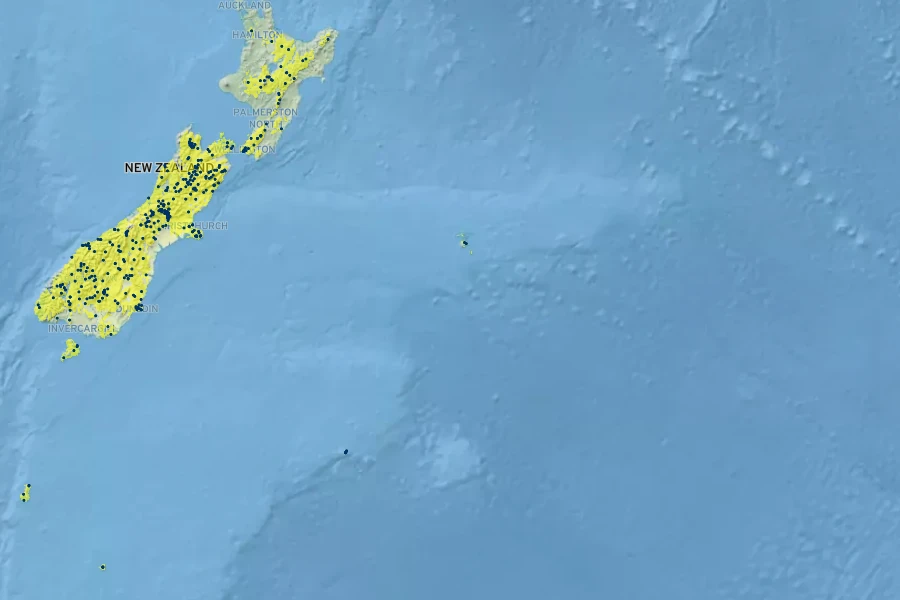 Epilobium alsinoides subsp. atriplicifolium Native Range