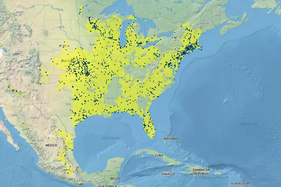 Eragrostis spectabilis Native Range