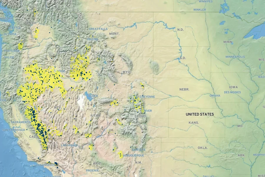 Erythranthe suksdorfii Native Range