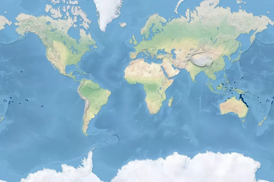 Eugenia reinwardtiana Native Range