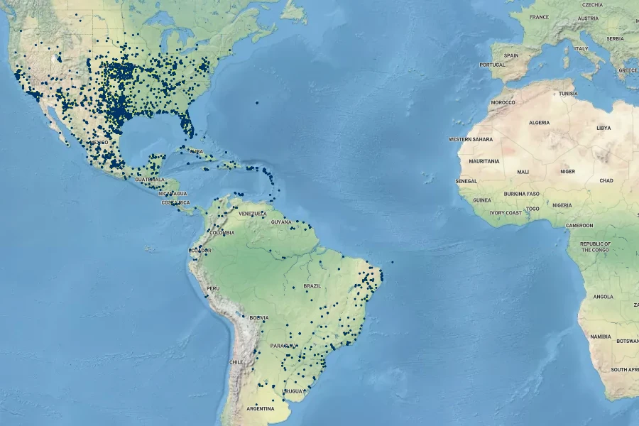 Euphorbia prostrata Native Range