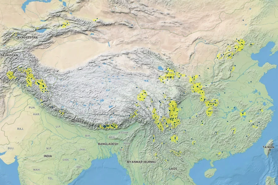 Fagopyrum tataricum Native Range