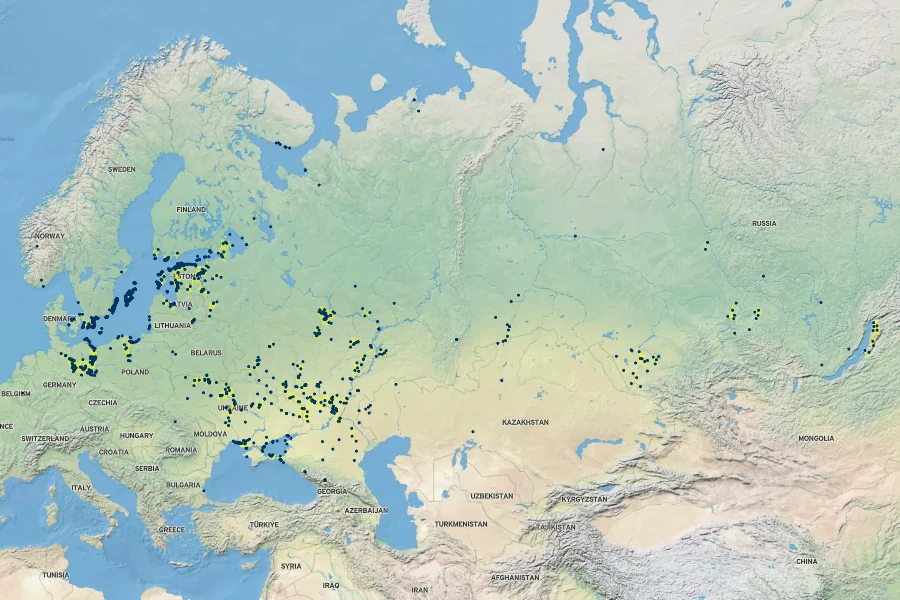 Festuca beckeri Native Range
