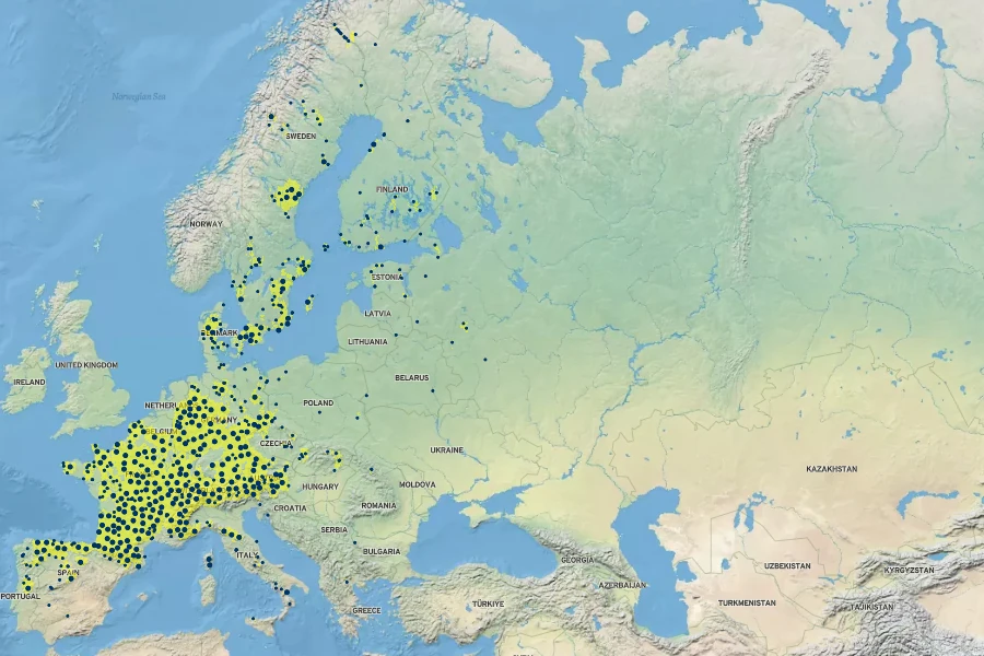 Festuca nigrescens Native Range