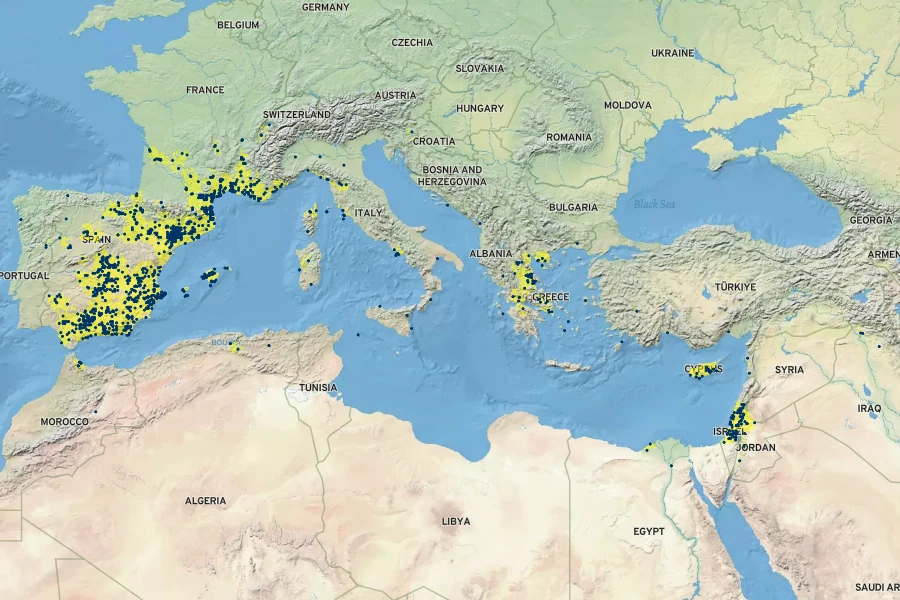 Fumaria densiflora Native Range