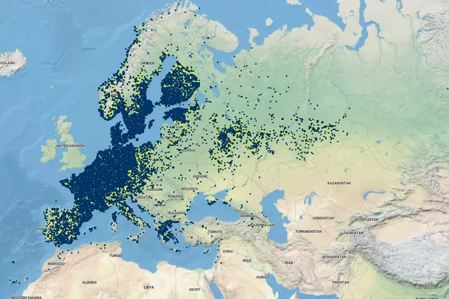Fumaria officinalis Native Range