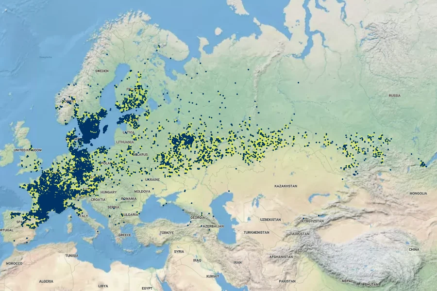 Galeopsis ladanum Native Range