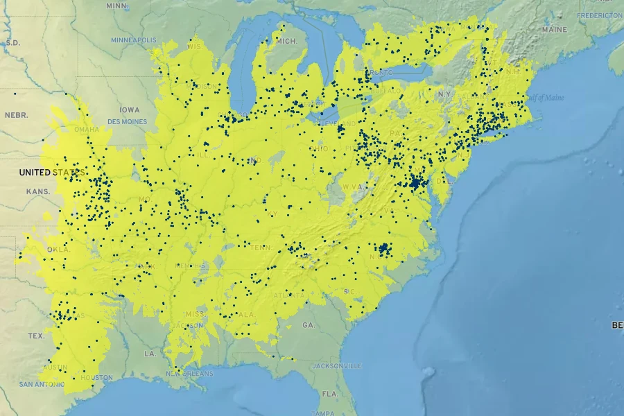 Galium circaezans Native Range
