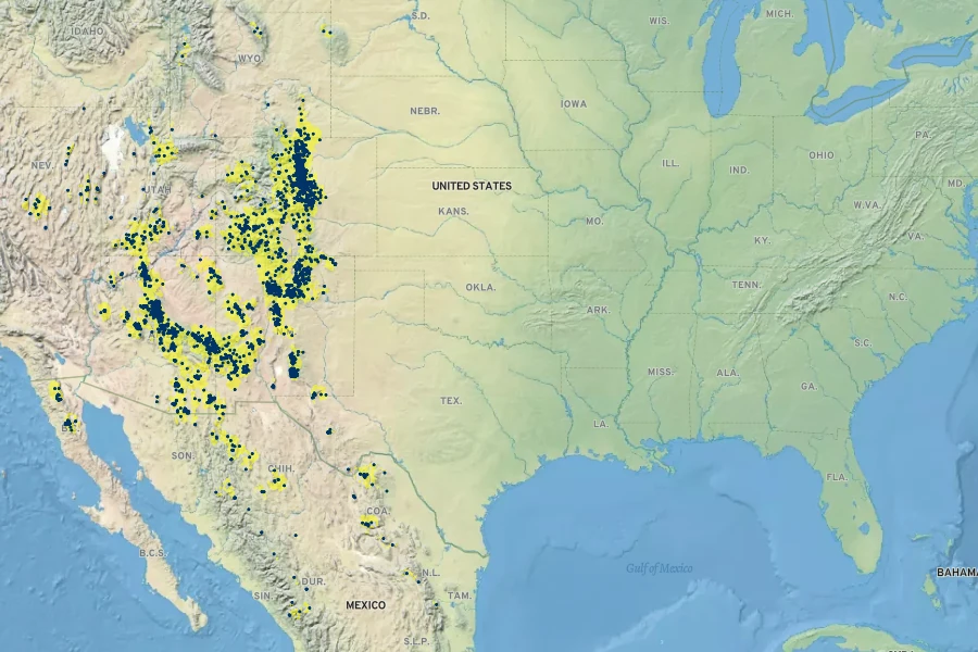 Geranium caespitosum Native Range
