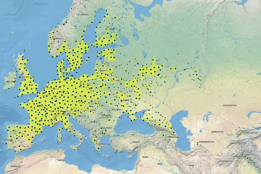 Geranium pusillum Native Range